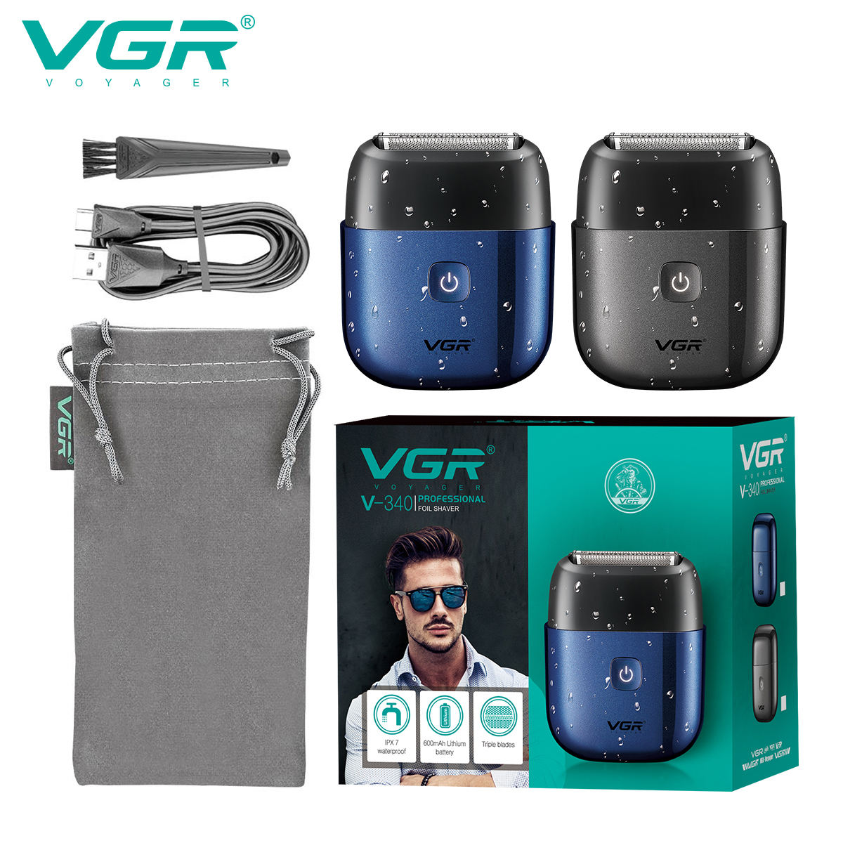 Men'S Grooming Tape - ماكينة حلاقة كهربائية احترافية للرجال VGR