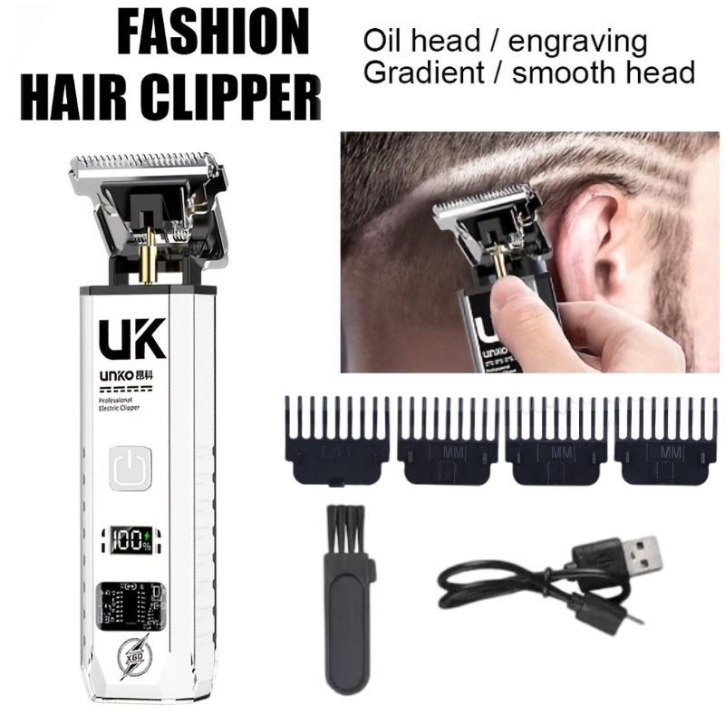 Mens Grooming Barber - ماكينة حلاقة كهربائية للرجال لاسلكية مع