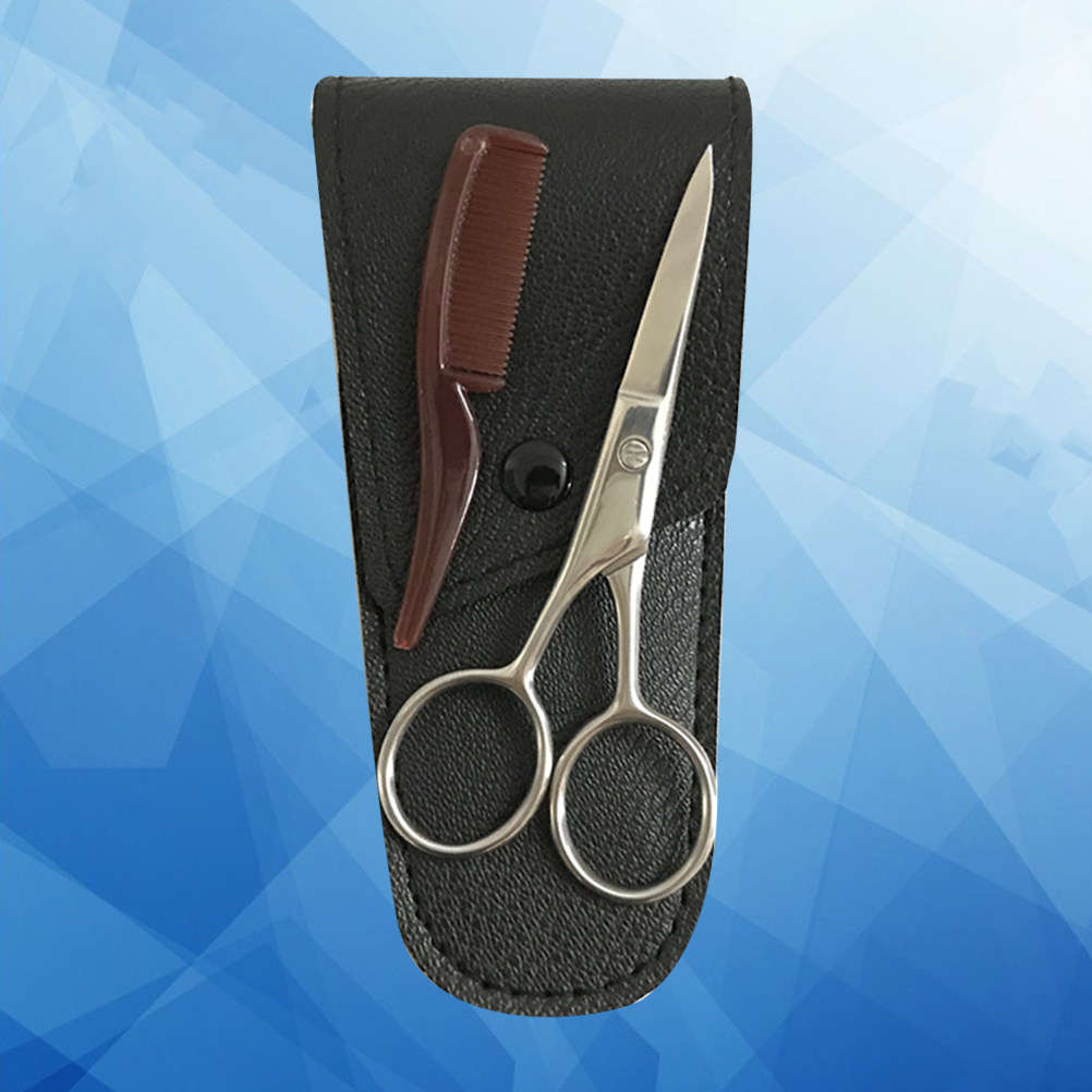 Mens Grooming Barber - مجموعة واحدة من مقصات اللحية المصنوعة