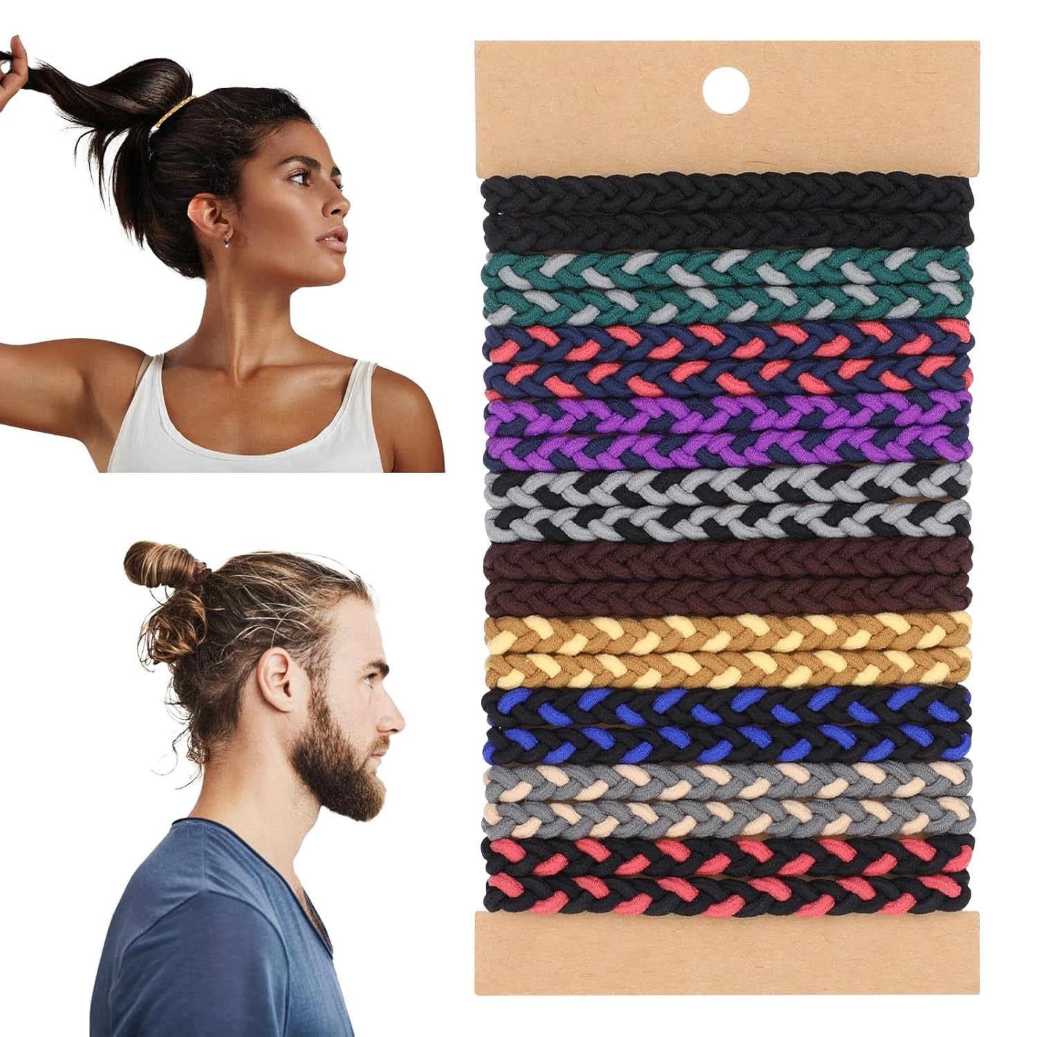 Men'S Grooming Tape - 10 قطع من ربطات الشعر البوهيمية