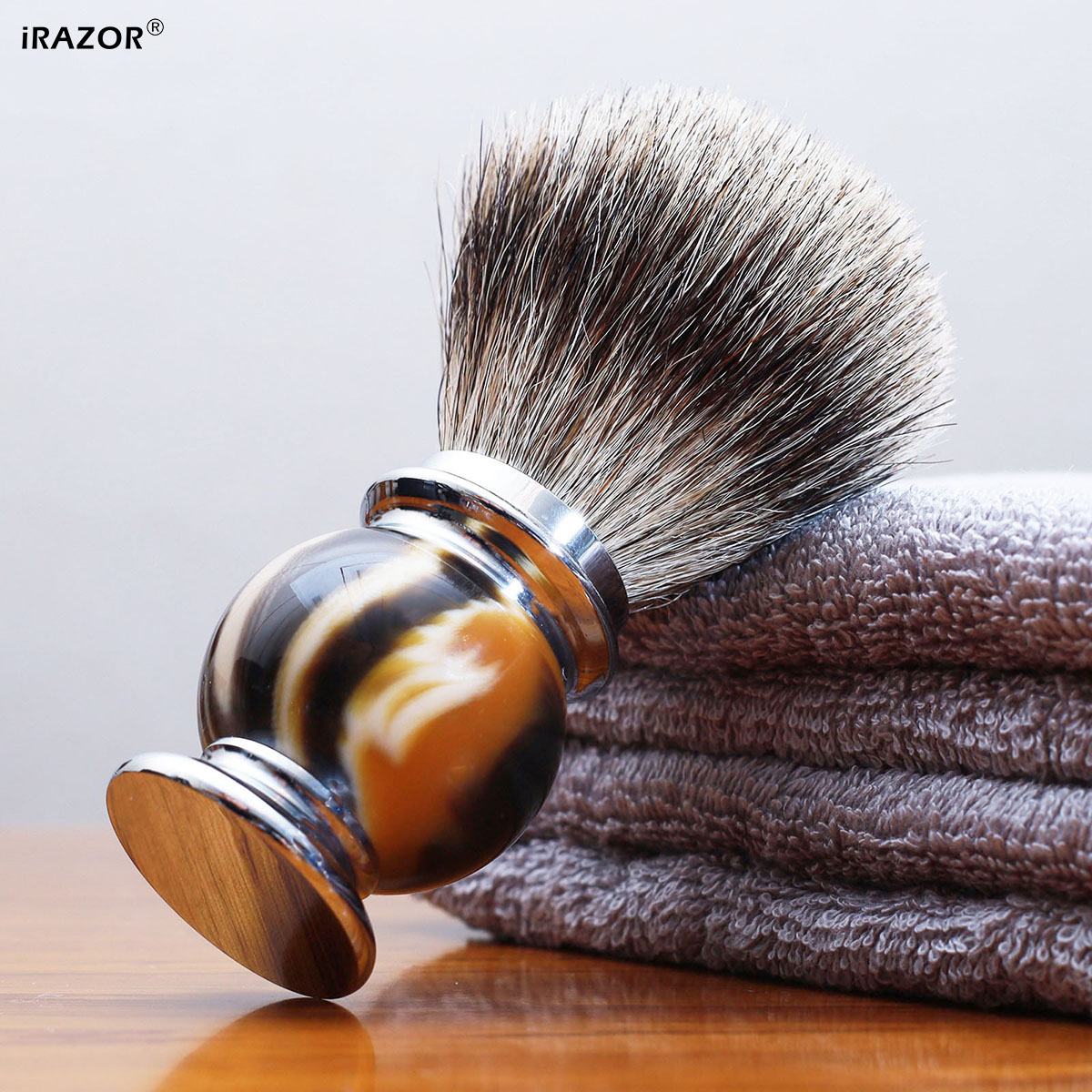 فرشاة حلاقة iRAZOR Silvertip ل - مراجعة Mens Grooming Barber وسعره